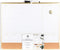 U Brands 4-in-1 Dry Erase Calendar Planner Board with Gold Frame, Office Supplies with Marker and Magnet (16” x 20”)