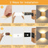 Set 13 Dimmable Lightess RGB Rechargeable Wall Sconces of Two with Remote Control, Colors LED Cordless Wall Lights