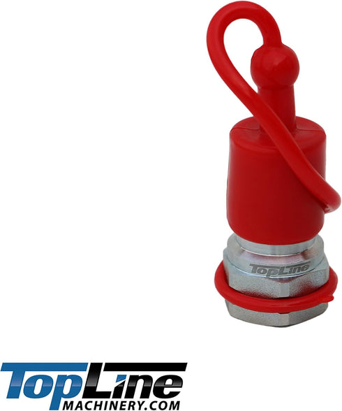 TL32-M 2pack 5/8" SAE Thread Male 1/2 Ag Quick Connect Hydraulic Coupler Poppet Style for Agricultural Machines