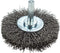 Forney 60015 Wheel Brush, 2-1/2-Inch Coarse Crimped Wire with 1/4-Inch Shank