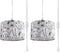2 Pack Plug in Pendant Light, Hanging Light with 15Ft Clear Cord,