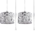 2 Pack Plug in Pendant Light, Hanging Light with 15Ft Clear Cord,