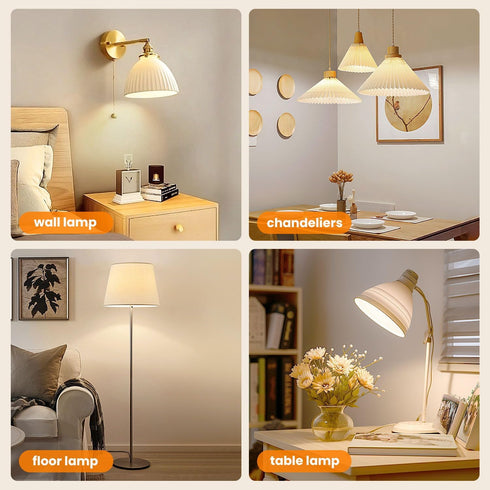 Rechargeable Light Bulbs with Remote Control Timer, 3 Color Temperature Options, E12, 2 Pack Battery Operated