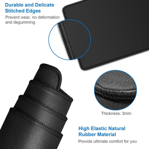 Large Mouse Pad - 35.42x15.7x0.12 inch Non-Slip Gaming Mousepad, Water Resistant Rubber Base Long Desk Mat for Work &
