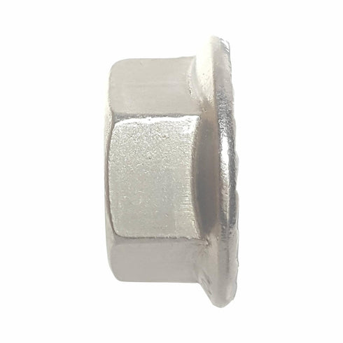 Serrated Flange Nuts - 1/2"-20 (10-Pack) Fine, Plain Finish, Stainless Steel 18-8 Hex Lock Hardware Nuts for Industrial & Home Use