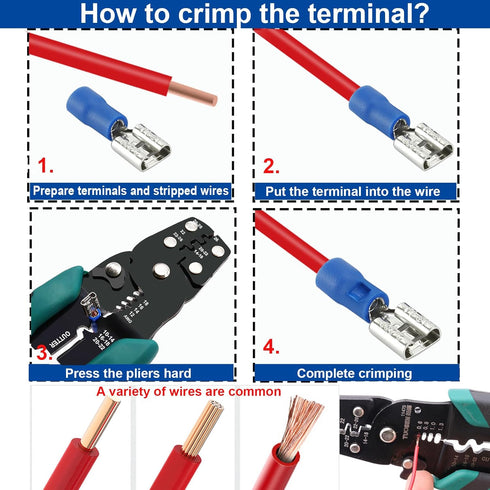 Tnisesm 301Pcs Insulated Wire Electrical Connectors Assortment Kit, Ring, Spade, Butt, Quick Disconnect Terminals