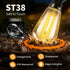 FUANXIEI ST38 33ft 3 Outdoor Solar String Lights Waterproof: Shatterproof Patio Lights - Solar Powered & USB Dual