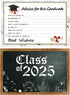 Graduation Wish Cards - 50PCs High School or College Graduation Advice Cards for 2025 Celebration Party Supplies