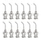 12pcs 18 Gauge 1/2" Stainless Steel Blunt Tip Dispensing Needles with Luer Lock for Ink, Glue, Syringes