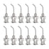 12pcs 18 Gauge 1/2" Stainless Steel Blunt Tip Dispensing Needles with Luer Lock for Ink, Glue, Syringes