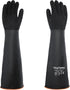 ThxToms Heavy Duty Rubber Gloves, Versatile Latex Chemical Resistant with Anti-Slip Design, 22" 1 Pair