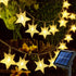 Solar String Lights Outdoor, 30ft 50LED Waterproof Christmas Lights with 8 Modes for Gardens and Patio Decor