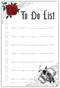 Gothic Skull Sticky To Do List Notepad, Witchy Gifts for Women, Creepy Spooky Goth Emo Stuff, 50 Pages