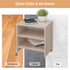 Chegulu 1" 4 Small L-Shaped Plate Casters, Swivel Furniture Wheels, TPR Silent, Mounting for Wooden Coffee Table