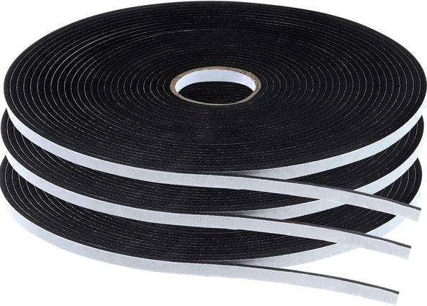 Tatuo Double Sided Foam 1/8 Inch Mounting Adhesive Thick Tape, 3 Rolls (1/4 Inch Wide by 32.8 Feet)
