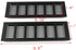 Geesatis 2 Pcs Louvered Ventilation Grille Air Vent for Cabinet Shoe Cabinet Hardware Accessories Ventilation Cover, with Mounting Screws, Black, 9.8 x 3.1 inch / 250 x 80 mm