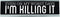 WELLSPRING "I'm Killing It" Funny Acrylic Desk Sign - Witty Office Gift for Boss & Co-Workers, 8x2 Freestanding