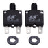 6 Amps Thermal Circuit Breakers, 125/250V AC 32V DC Push Button Manual Reset Overload Protector Circuit Breaker Switch 6A 5 Pack