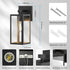 Kalium Porch Wall Lights Outdoor, Waterproof Lanterns with Frame and Clear Glass Shade, Exterior Front Porch Light