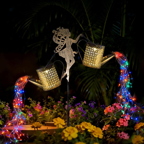 SRNPMIU Solar Watering Can Light - Solar Yard Decorations Outdoor,Garden Decor Lights for