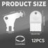 Asofelk 6PCS Commercial Set Paper Towel Dispenser Key, White Plastic & Metal Restroom Keys, Toilet & Papering Towel Key