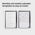 Rocketbook Fusion Reusable Undated Productivity Planner, Executive Size 6x8.8, Black for Goals and Notes