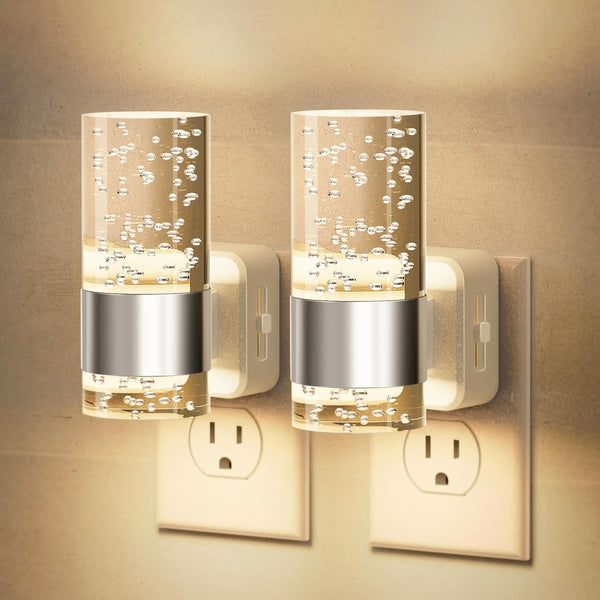 JandCase Night Light, Night Lights Plug into Wall,2 Pack 3000K Warm White
