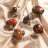 SHYYOULQE 3Pcs Drawer Pull Natural Stone Dressers Knob Cupboard Handle Elegant Furniture Handle Simple Bedside Cabinet