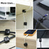 7 Pack Magnetic Cable Clips, Adjustable Cord Holder, Under Desk Cable Management, ENTYTEE Wire Organizer