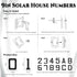 ISUNMEA 9 Inch (8-Black, 9IN) Solar Lighted House Numbers for Outside, Light Up Waterproof LED Address Numbers Signs