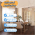 15 Bulbs 3-Pack WISBEAM Plug in Pendant Lighting, Hanging Light Kits with ON/Off Switch, Feets Cord, Not Included