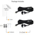 15 E-26/ E-27 Bulb 2 Set 2 Rustic State Fabric Cord with Toggle Switch for Hanging Pendant Lamp Fixture - Feet Braided