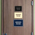 Durable Classic Framed Server Room Sign - Medium Size (Black)