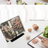 MSDADA Desk Book Stand Metal Reading Rest Cookbook Holder, Adjustable and Portable for Recipes and Textbooks