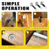270Pcs 3 in 1 Furniture Connecting Kit with Wood Dowel Pins, Nickel Plated Cam Lock Nuts, Screws, Bolts