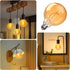 4W G125 Bulbs Dimmable, E26 Bulb 2000K Bulb 200LM Bonlux LED Large Globe Light Oversized Amber Glass Edison Round Light