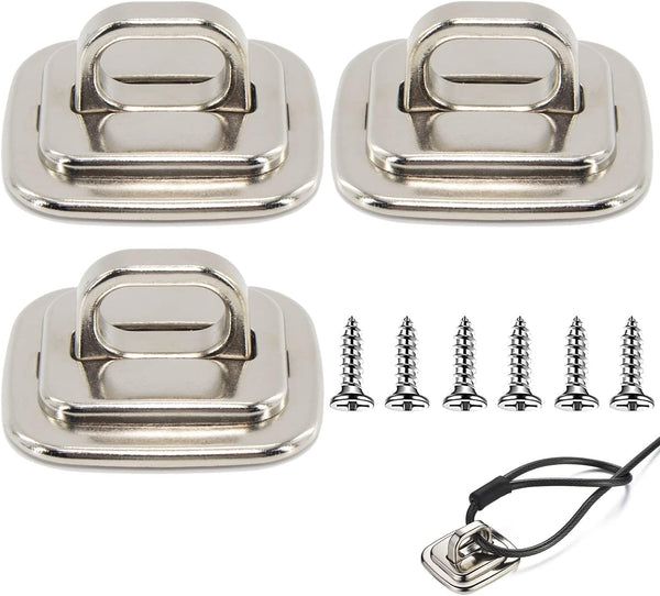 3 Pack Anti Theft Self Adhesive Security Plate for Cables to Lock