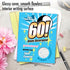 NobleWorks Jumbo Card for 60th Birthdays (8.5 x 11 Inch) - Fun Milestone Birthday Celebration, Big Group Greeting -