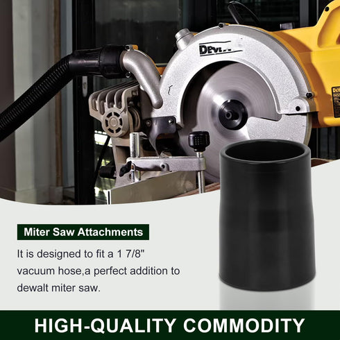Miter Saw Vacuum Adapter for Dewalt, Dust Collection Adapter Compatible with DEWALT DWS715 DWS713 DW715 DWS716 DWS779