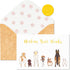 Crisky 50 Count Dog Thank You Cards Nothing Butt Thanks Gold Foil