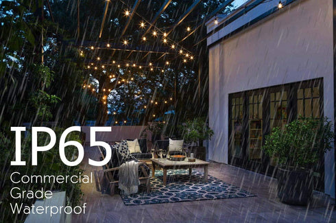 Sunlitec 25 Bulbs 27 (25 Bulb) Solar String Lights Waterproof LED Indoor/Outdoor Hanging Umbrella Lights with - Ft