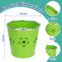 9 Pack Metal Pen Holders, Colorful Desktop Pencil Cups with Flower Pattern, Mini Pencil Bucket, Makeup Brush Storage