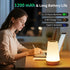Dimmable Night Light, Touch Bedside Table Lamp, Remote Control Desk Lamp with RGB Color Changing, Portable Table