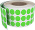Royal Green Neon Sticker Labels on Roll - 1/4 Inch Bright Round Dots Label, 2000 Pack for Color Coding