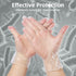100PCS Disposable Medical Clear Vinyl Exam Gloves Industrial Gloves - Latex-Free & Powder-Free (Small)