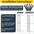 MorningRo 12 Pack Vinyl Shutter Fasteners Plastic Shutter Screws Window Shutters Exterior Spike Loks for Installing