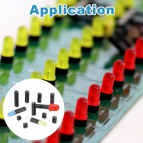 200 4mm 2mm 3mm 5mm PATIKIL Pcs LED Spacer, OD Height Double Pit LED Holder Socket Light Emitting Diode Light Isolation