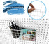 G.CORE 2 Pack Pegboard Baskets, Metal Shelves Hooks for 1/8" 1/4" Peg Boards, Organize Tools Workbench Accessories,