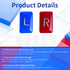 Lontcs 5-Piece X-Ray Markers - Clear Epoxy Resin with Lead L & R Letters - No Initials - Small Rectangle - Reusable