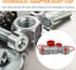 3/8" Hydraulic Quick Connector Dust Protection Cap, Plastic Hose Thread Kit for Tractor Grapple